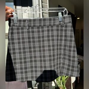 Plaid mini skort
